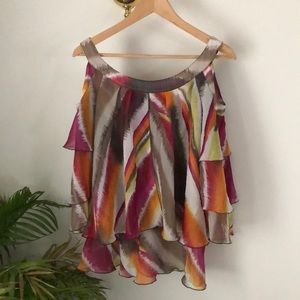 - Hot in Hollywood cold shoulder blouse Sz S